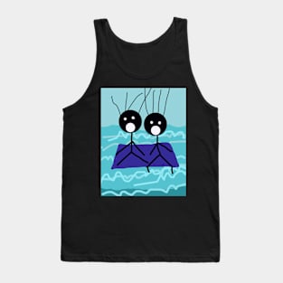 Kids and Raft Stick Figure Tank Top